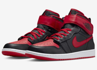 Air Jordan 1 FlyEase “Bred “的官方照片