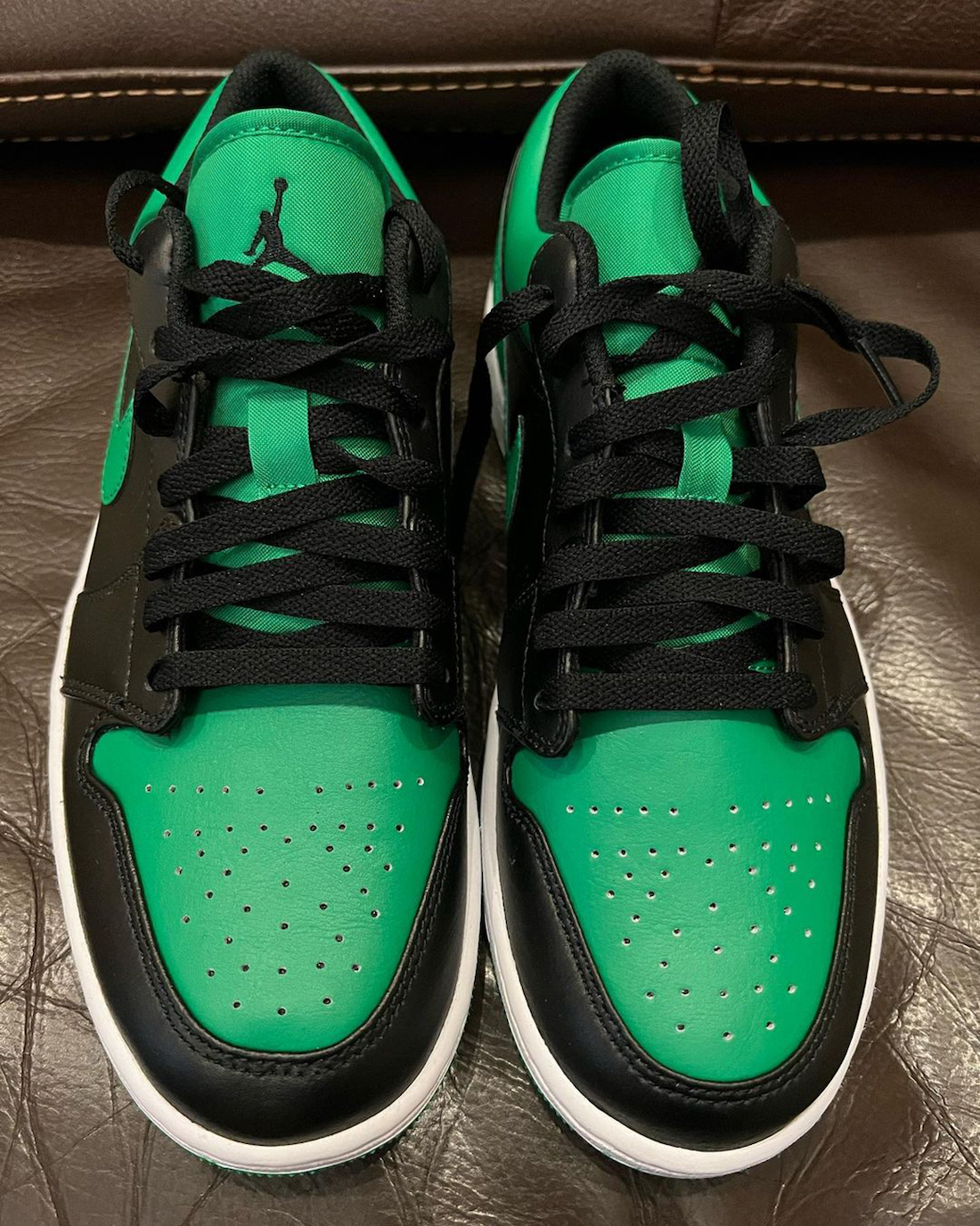 Air Jordan 1 Low Black Lucky Green 553558-065 Release Date