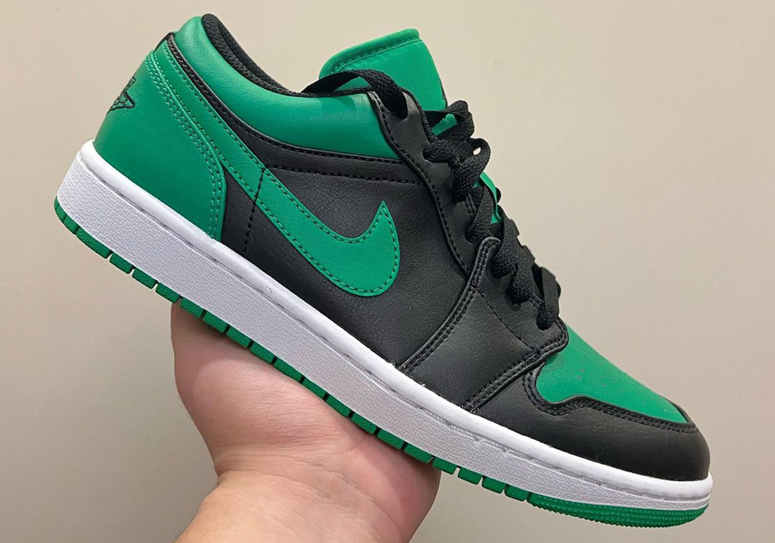 Air Jordan 1 Low Black Lucky Green 553558-065 Release Date