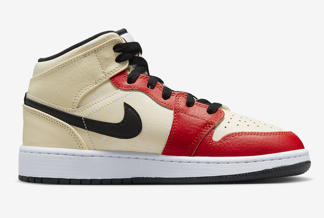 Air Jordan 1 Mid GS Dunk Contest DV7012-100 Release Date