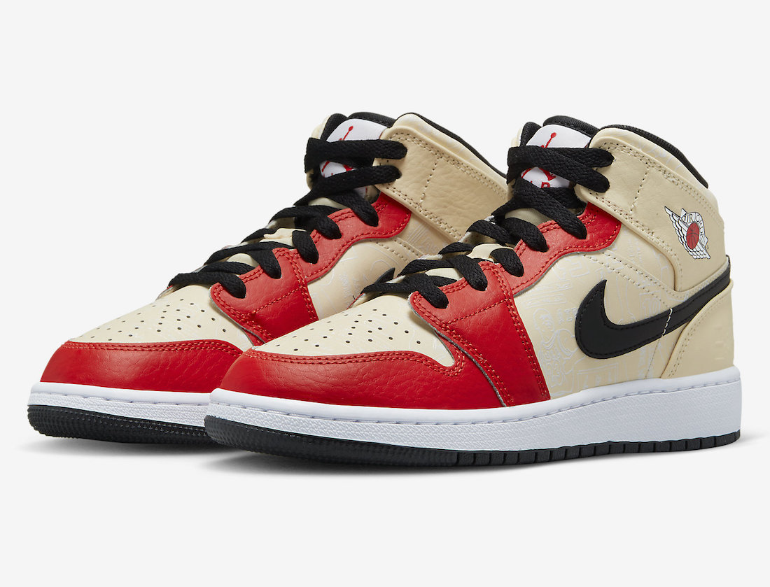 Air Jordan 1 Mid GS Dunk Contest DV7012-100 Release Date