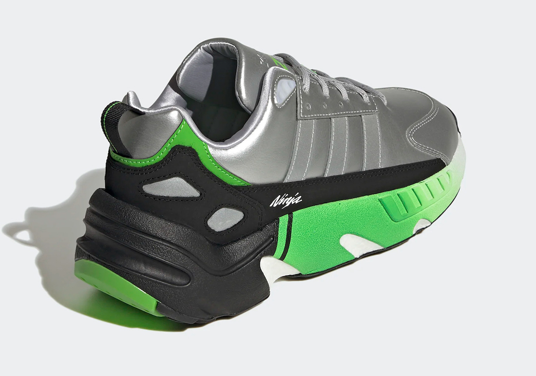 Kawasaki adidas ZX22 GW2125 Release Date Heel