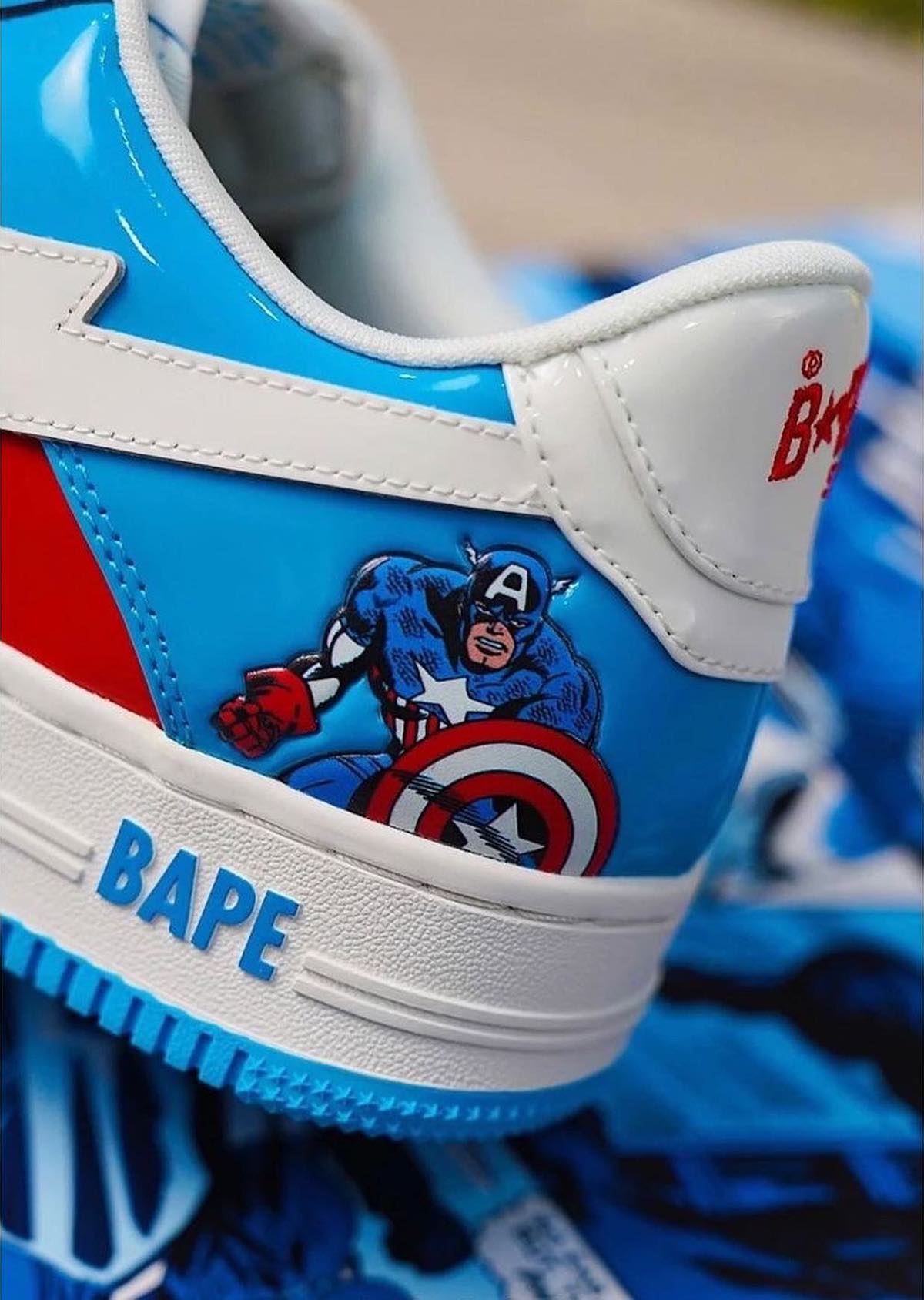 Marvel Bape Sta Captain America 2022