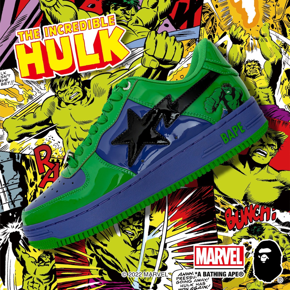 Marvel Bape Sta Hulk Release Date