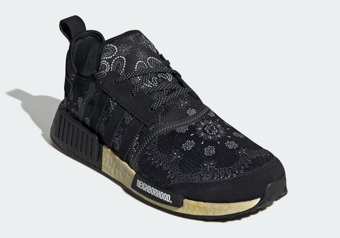 Neighborhood adidas NMD R1 Paisley Black GY4157 Release Date