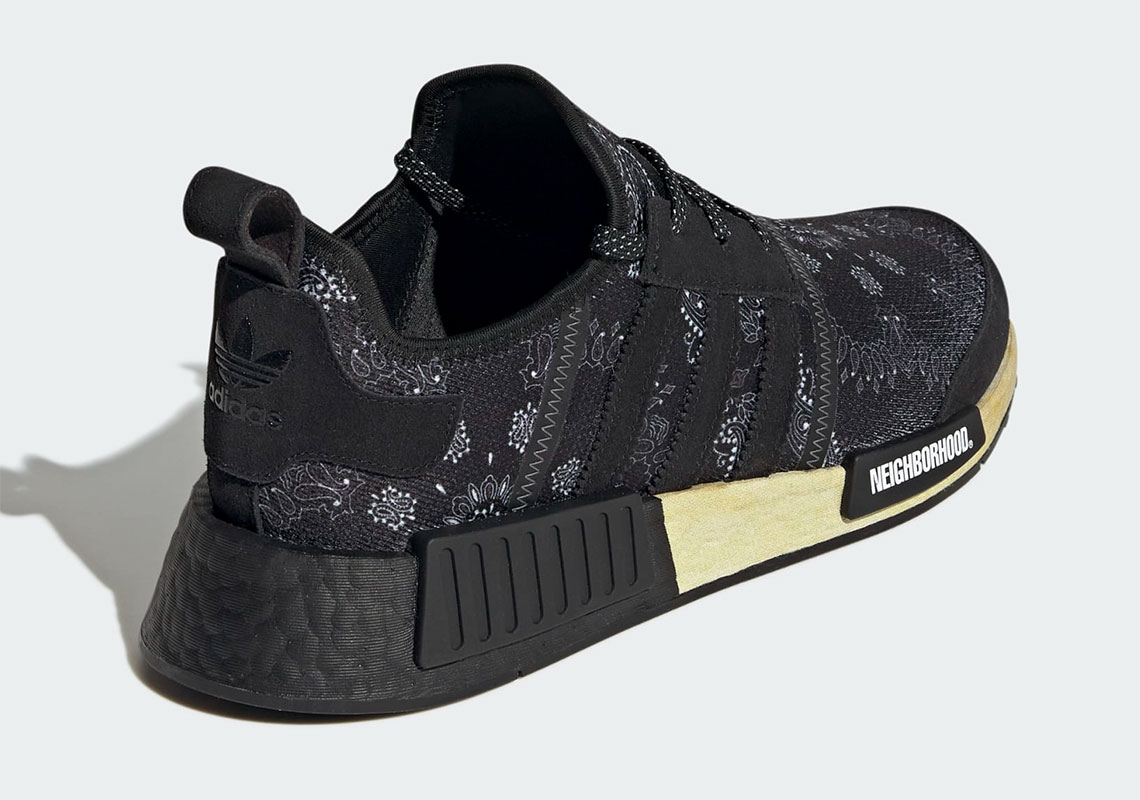 Neighborhood adidas NMD R1 Paisley Black GY4157 Release Date