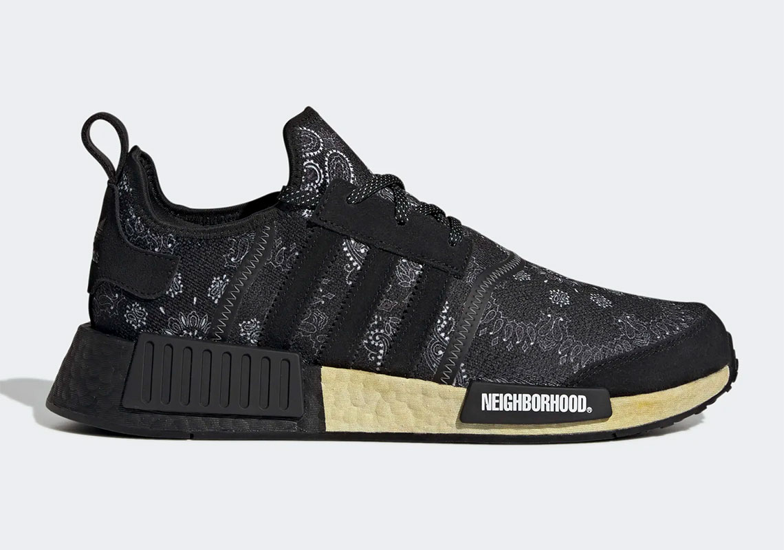 Neighborhood adidas NMD R1 Paisley Black GY4157 Release Date