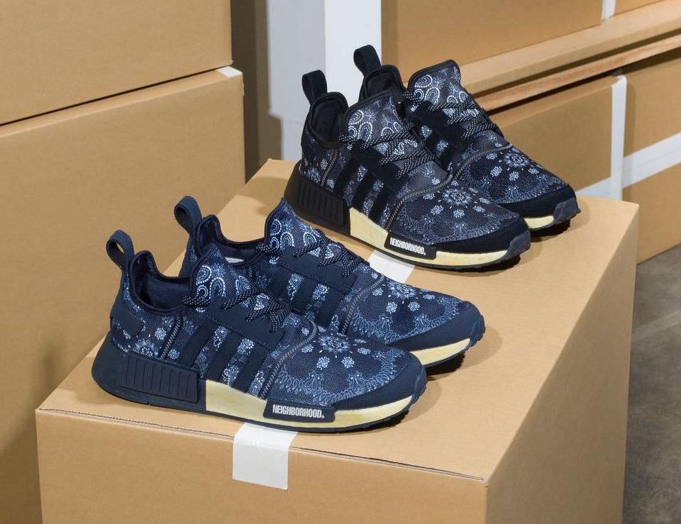 Neighborhood adidas NMD R1 Paisley GY4157 GY4158 Release Date