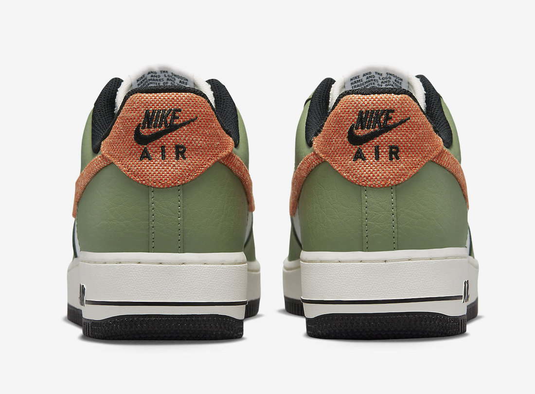 Nike Air Force 1 Low Oil Green Safety Orange FD0758-386 Release Date