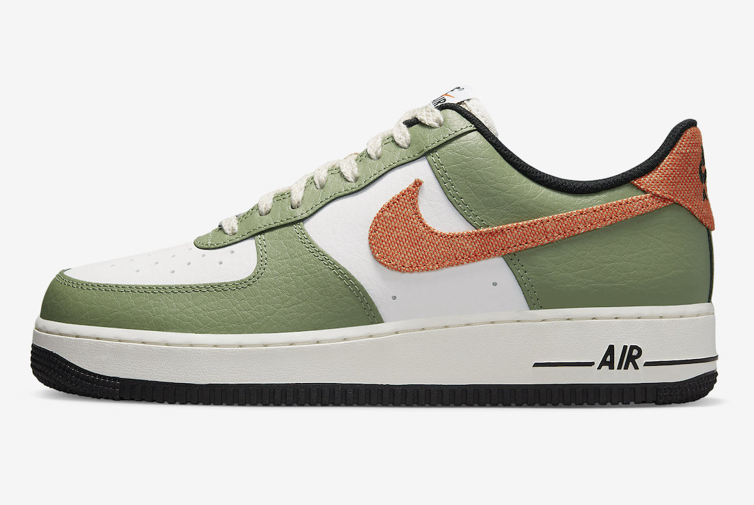 Nike Air Force 1 Low Oil Green Safety Orange FD0758-386 Release Date