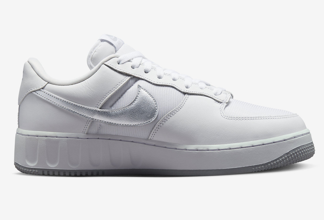 Nike Air Force 1 Low Utility White Silver Pure Platinum Wolf Grey FD0937-100 Release Date Front