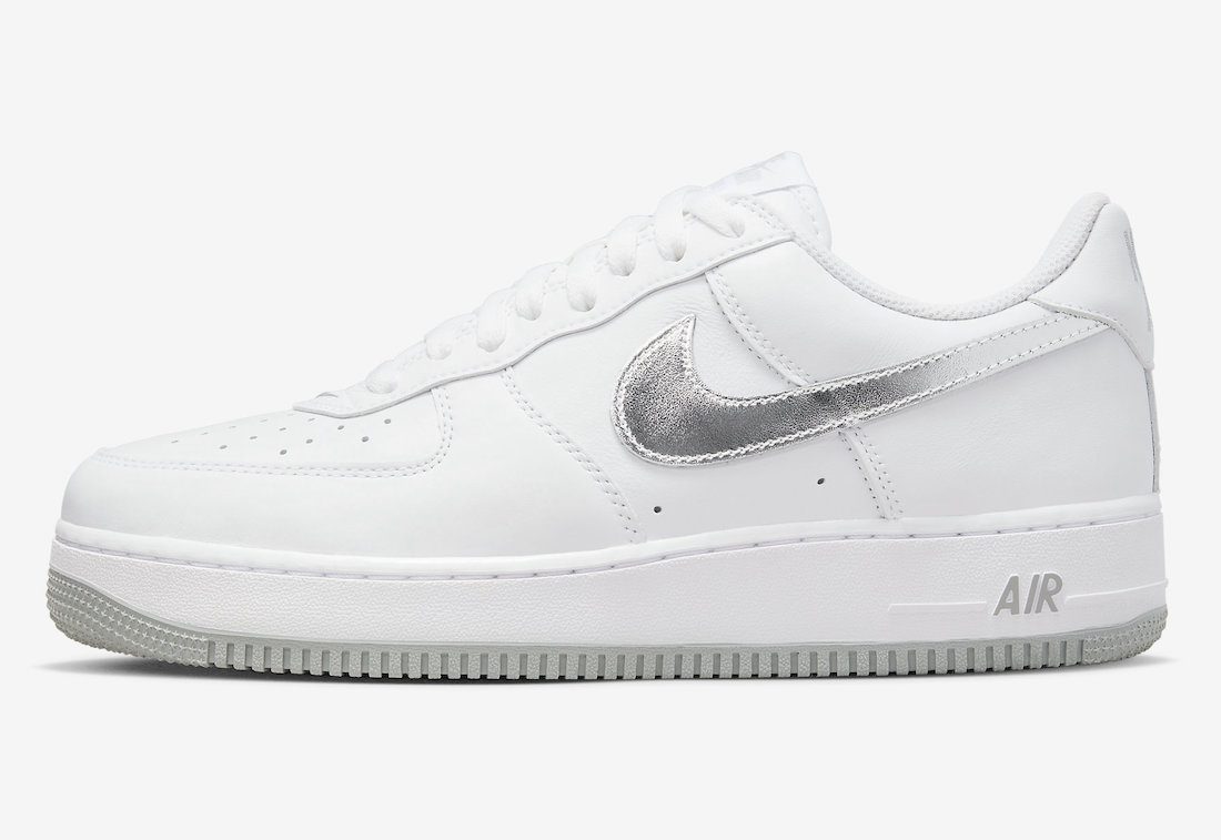 Nike Air Force 1 Low White Metallic Silver Swoosh DZ6755-100 Release Date Nike Air Force 1 Low White Metallic Silver Swoosh DZ6755-100 Release Date