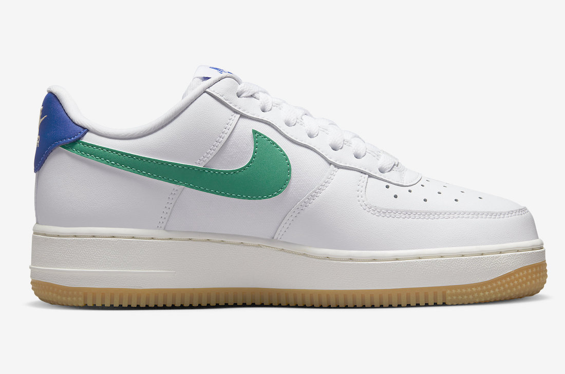 Nike Air Force 1 Low White Stadium Green Game Royal Gum DD8959-110 Release Date