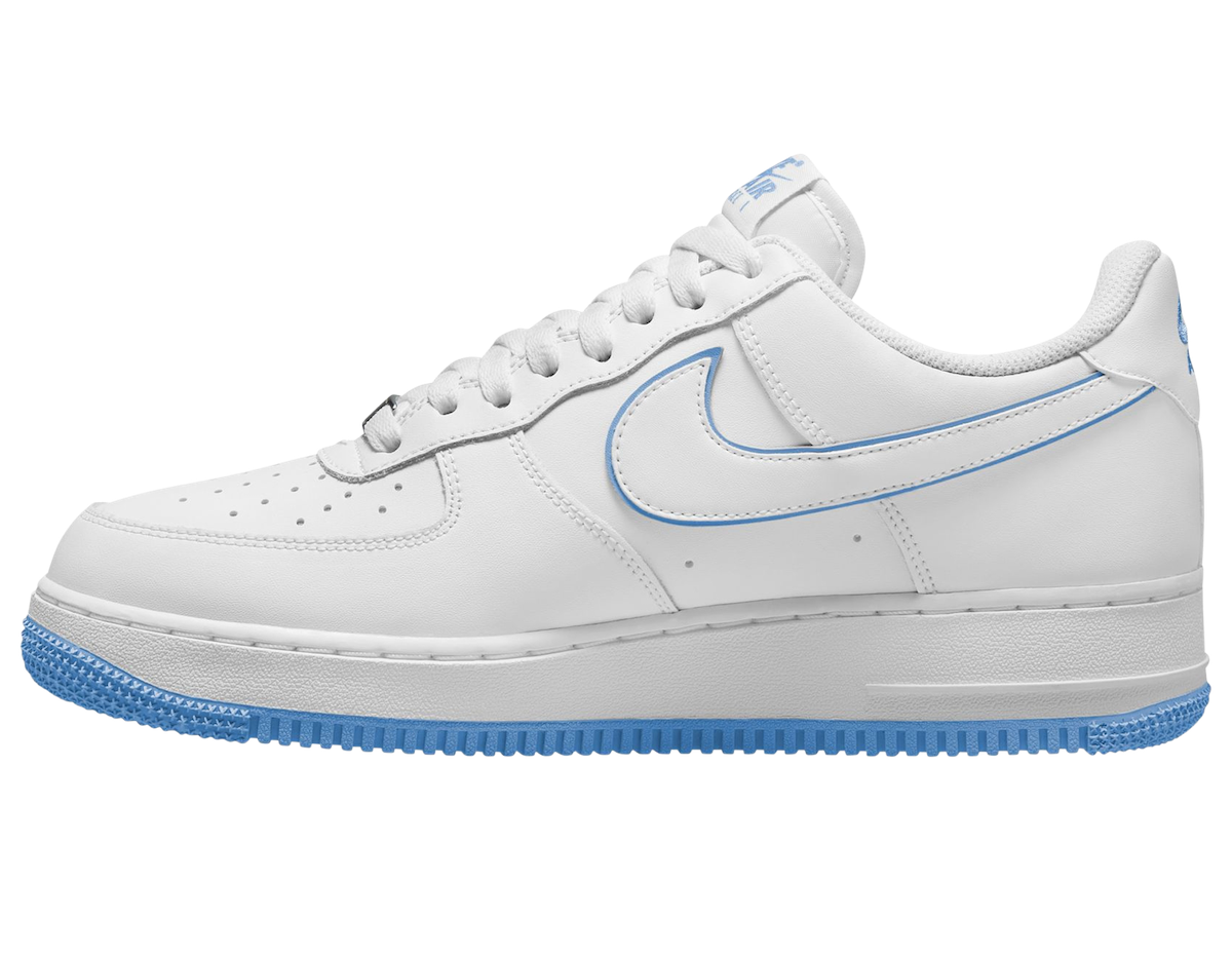 Nike Air Force 1 Low White University Blue DV0788-101 Release Date Lateral