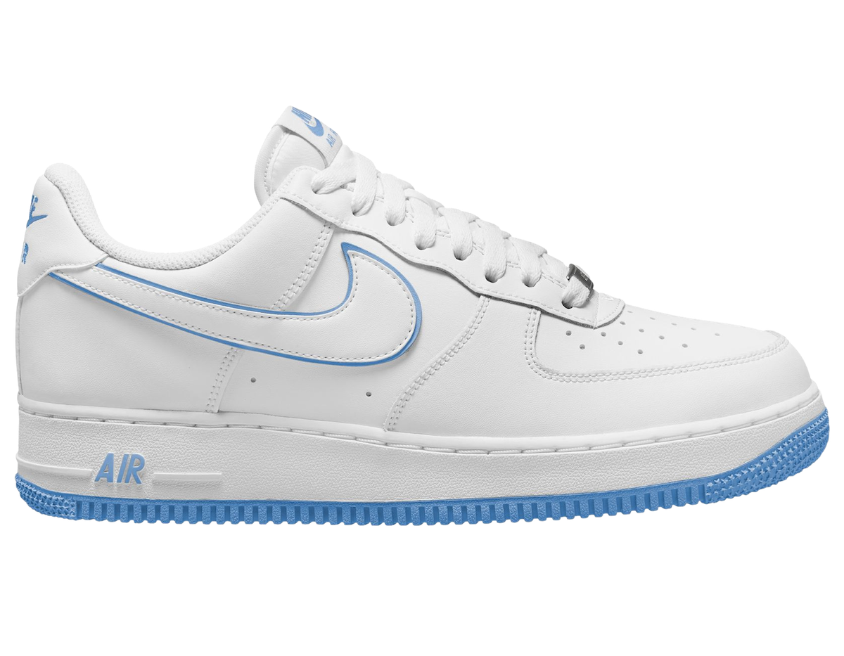 Nike Air Force 1 Low White University Blue DV0788-101 Release Date Lateral