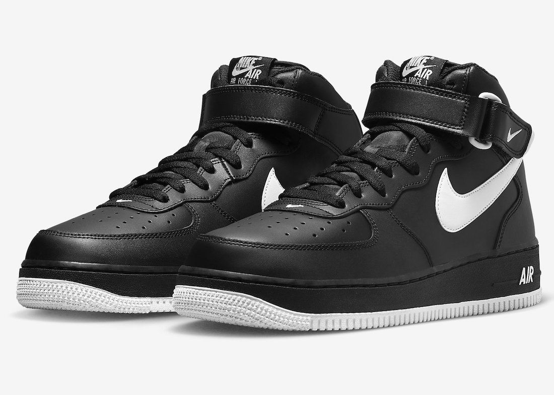 Nike Air Force 1 Mid Black White DV0806-001 Release Date