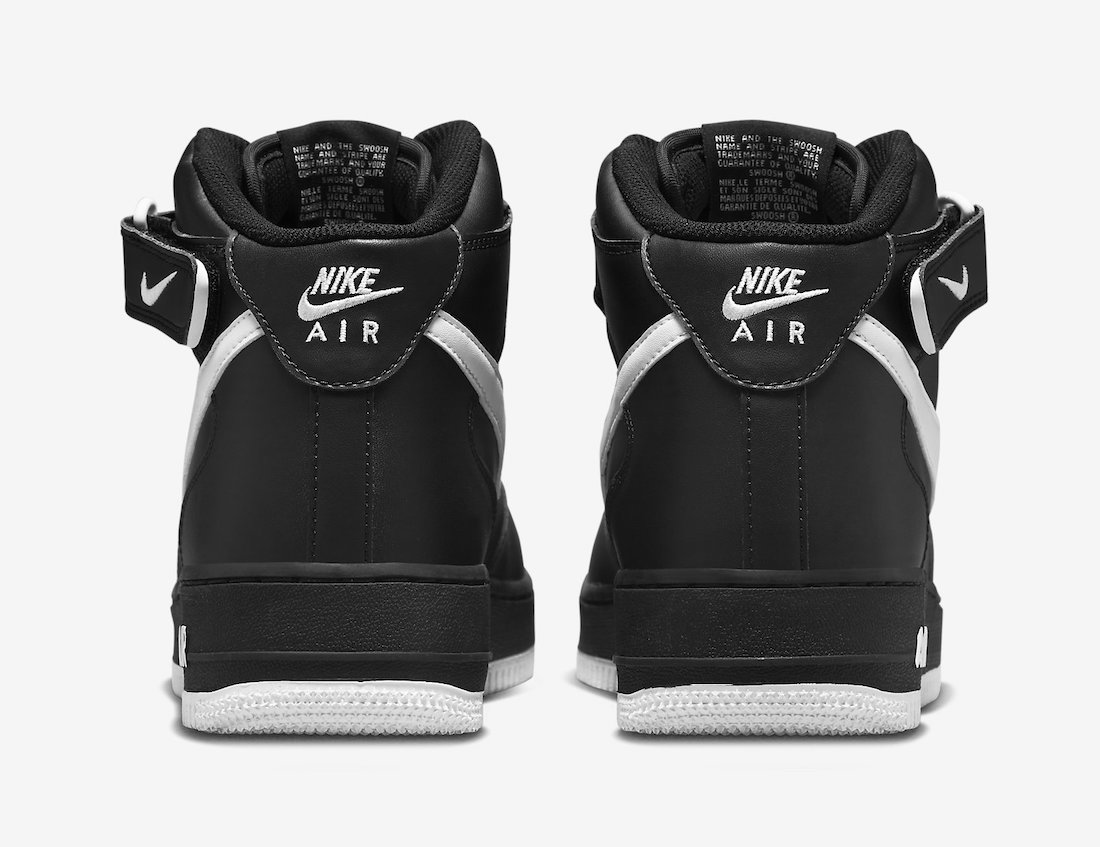 Nike Air Force 1 Mid Black White DV0806-001 Release Date