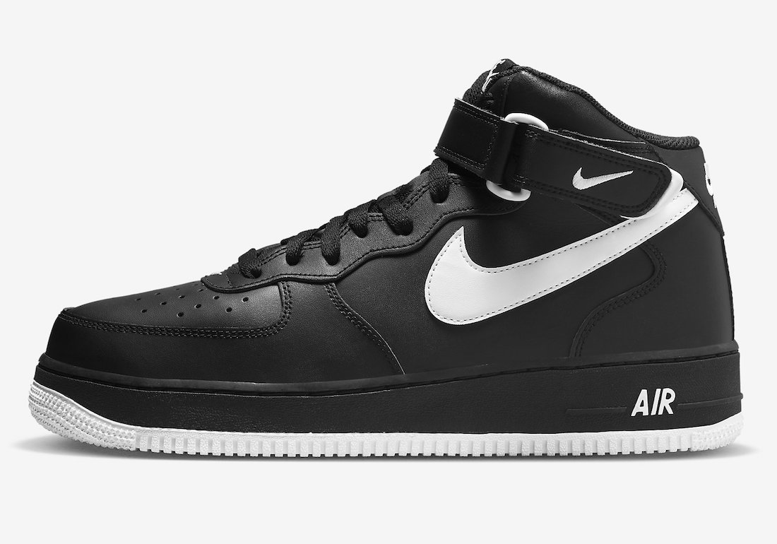 Nike Air Force 1 Mid Black White DV0806-001 Release Date