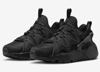 耐克Air Huarache Craft “Triple Black “的官方照片