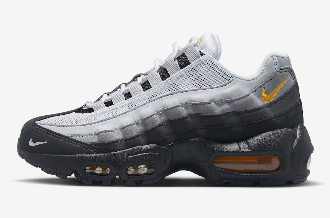 Nike Air Max 95 GS Black Grey Laser Orange FD9775-001 Release Date