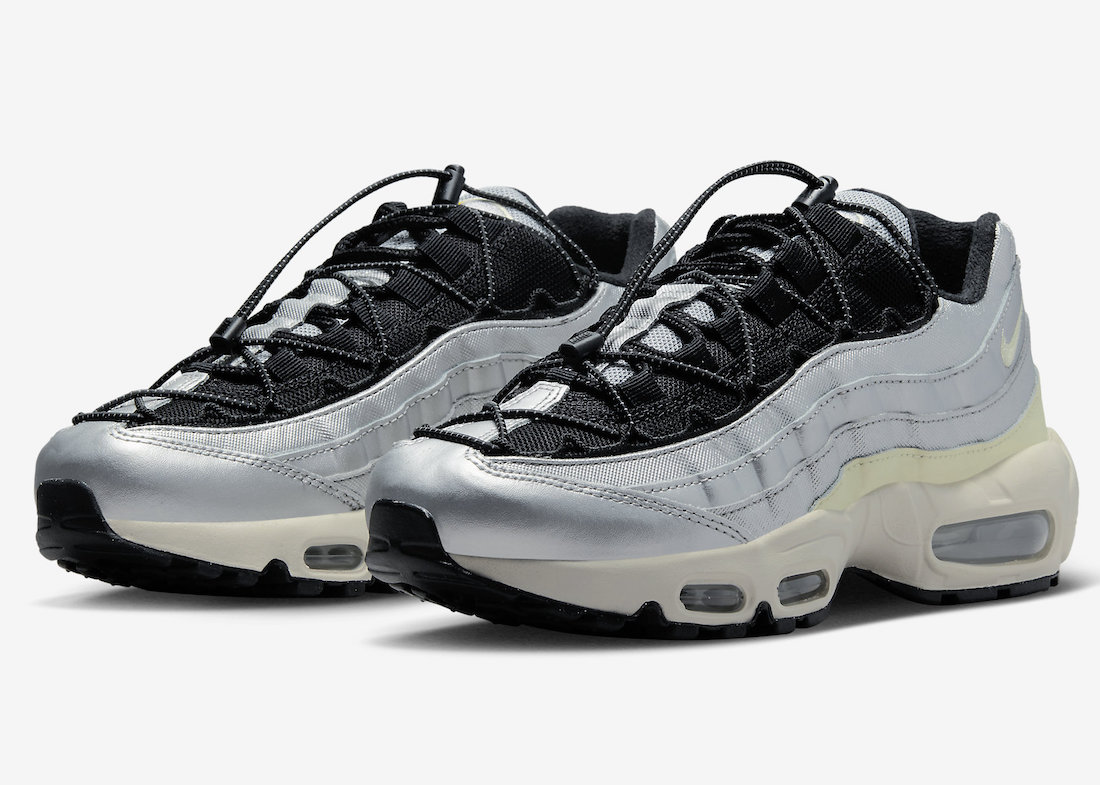 Nike Air Max 95 Metallic Silver Alabaster Black FD0798-001 Release Date