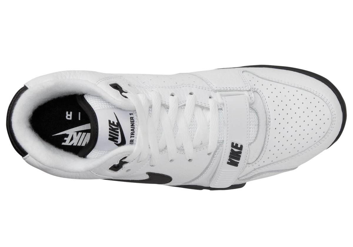 Nike Air Trainer 1 White Black FB8066-100 Release Date Lateral