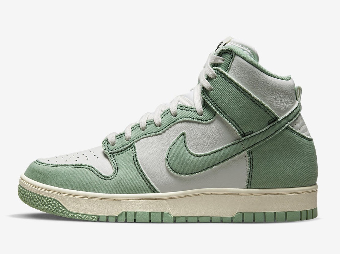 Nike Dunk High 1985 Green Denim DV1143-300 Release Date