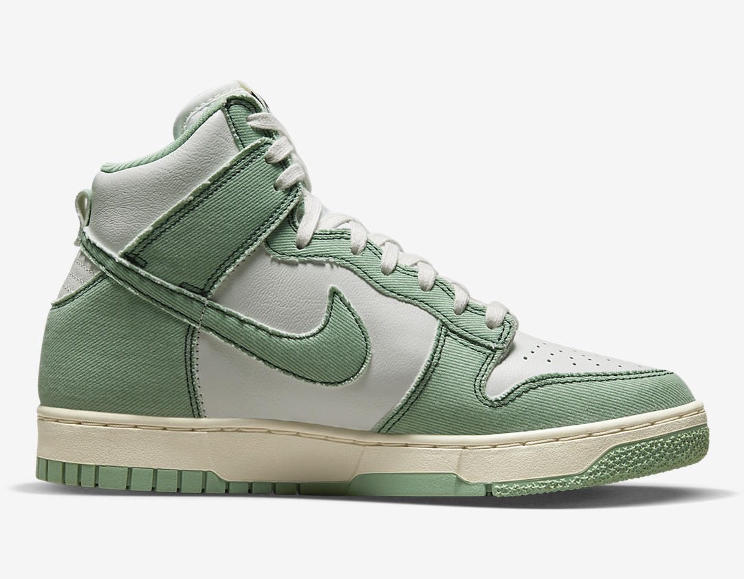 Nike Dunk High 1985 Green Denim DV1143-300 Release Date