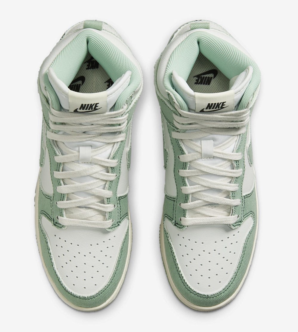 Nike Dunk High 1985 Green Denim DV1143-300 Release Date