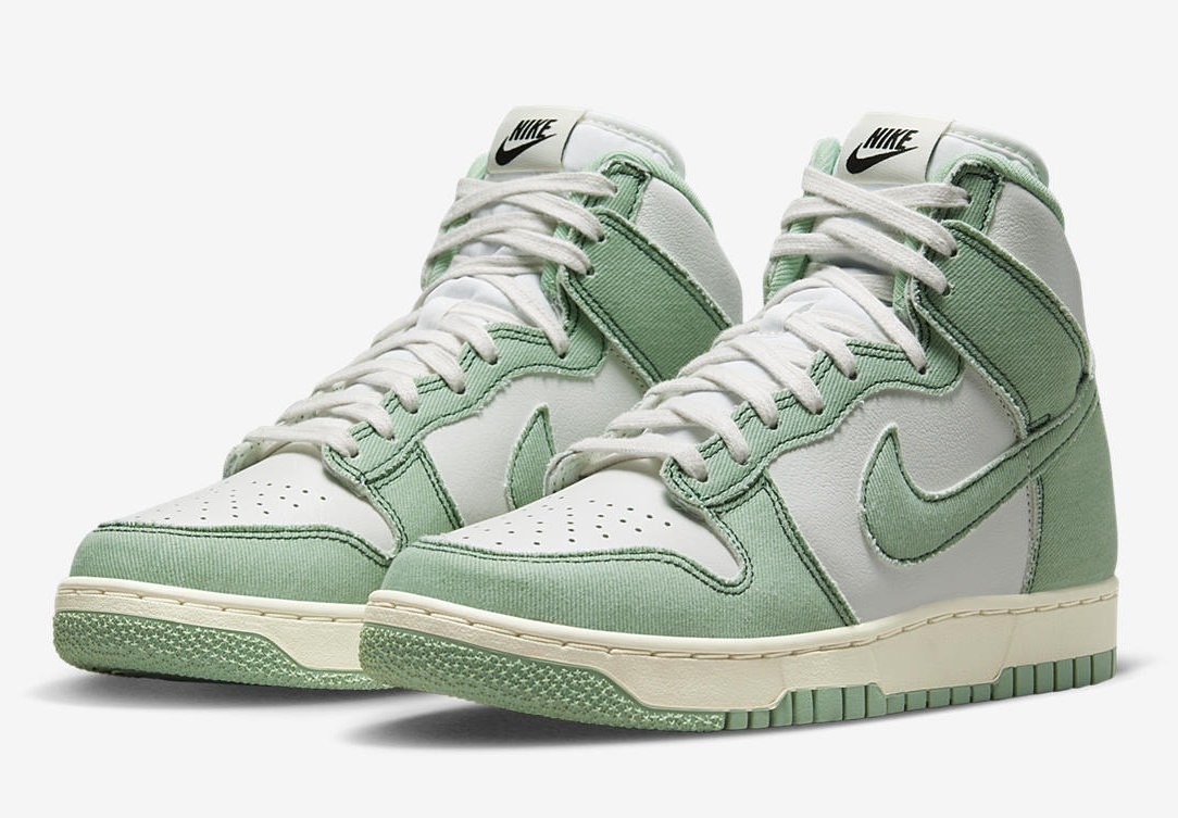 Nike Dunk High 1985 Green Denim DV1143-300 Release Date