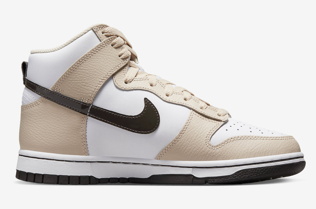 Nike Dunk High Tan Brown FD9874-100 Release Date Medial