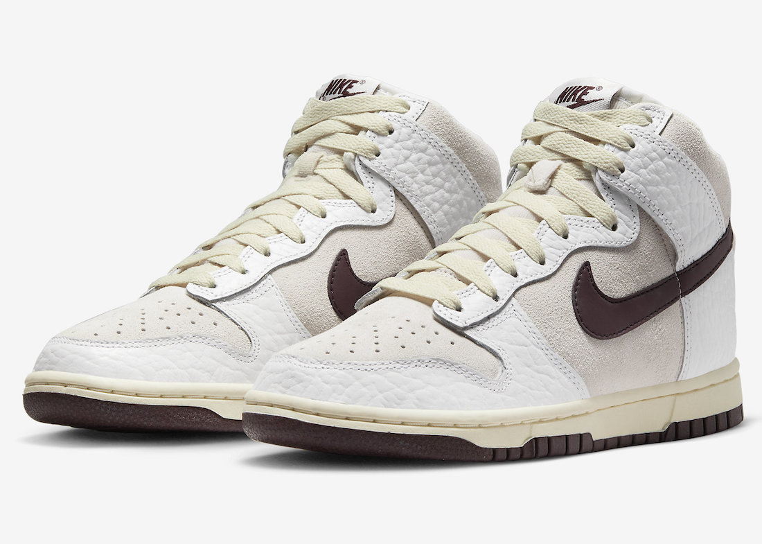 Nike Dunk High Light Orewood Brown Burgundy Crush FB8482-100 Release Date