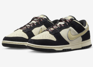 黑色麂皮绒连衣裙 这款Nike Dunk Low