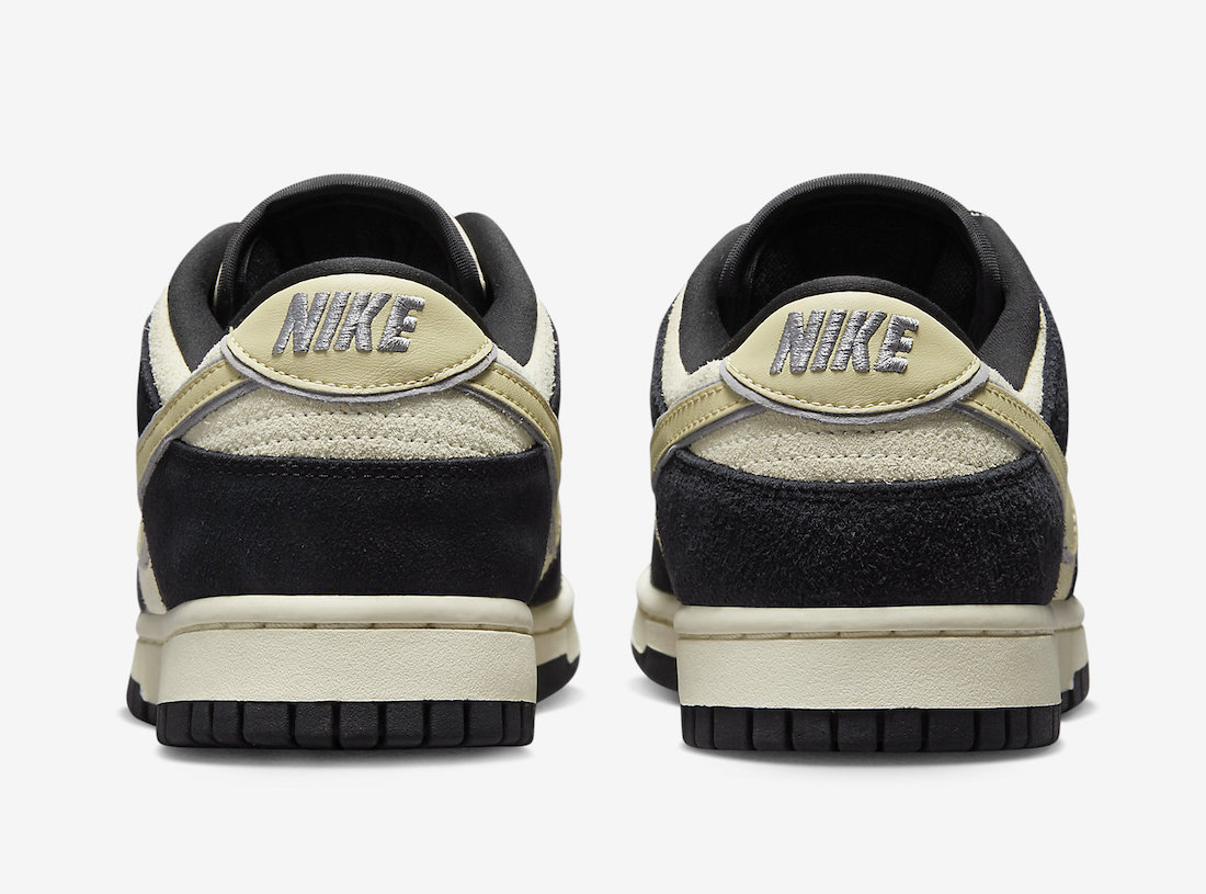 Nike Dunk Low Black Suede Team Gold Coconut Milk DV3054-001 Release Date