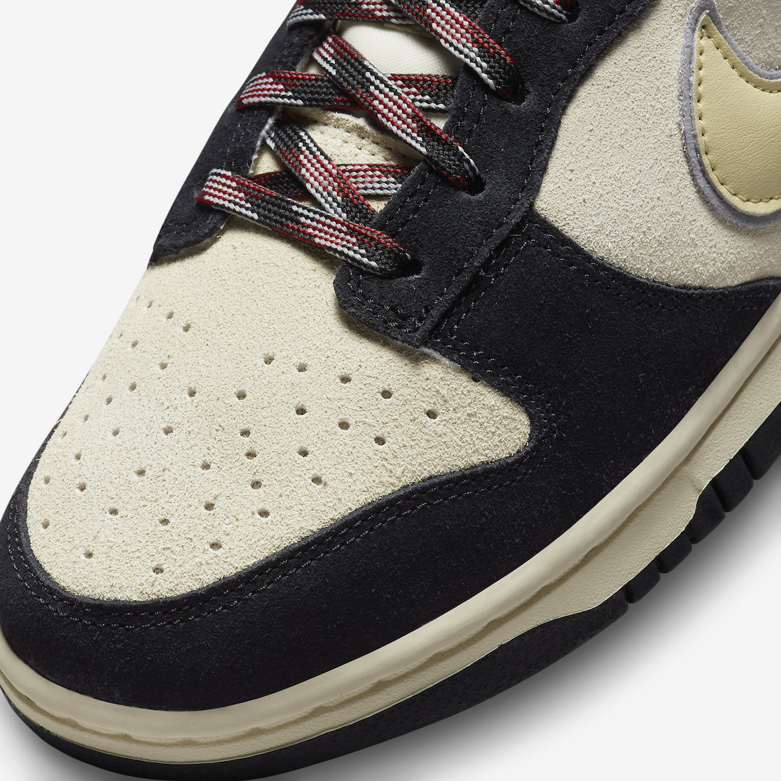 Nike Dunk Low Black Suede Team Gold Coconut Milk DV3054-001 Release Date