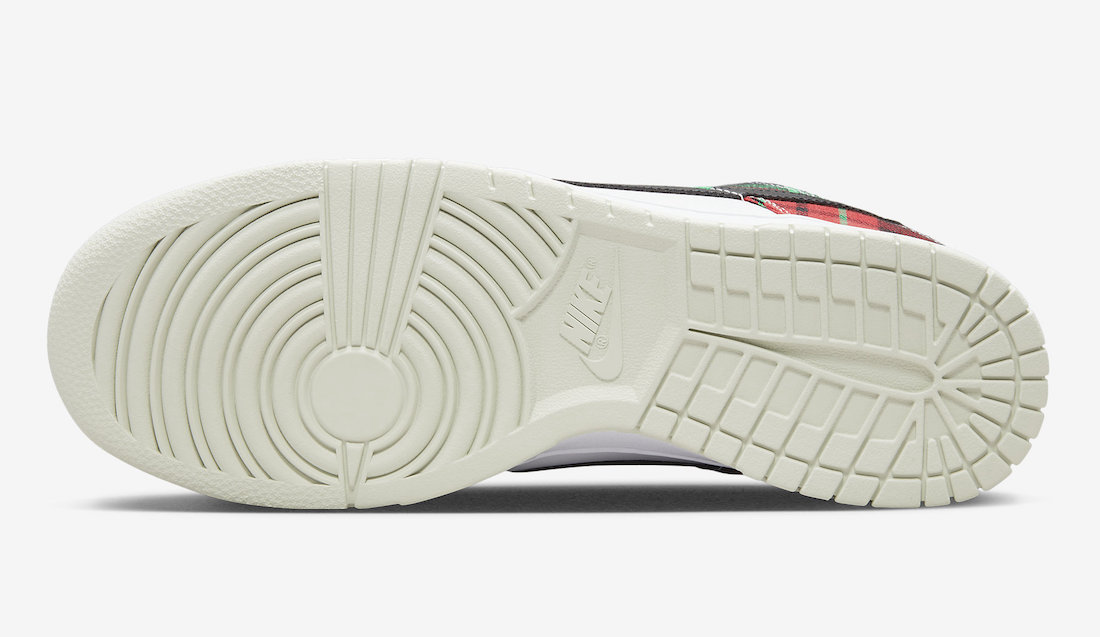 Nike Dunk Low Plaid Tartan DV0827-100 Release Date On-Feet