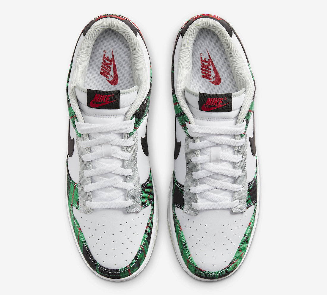 Nike Dunk Low Plaid Tartan DV0827-100 Release Date On-Feet