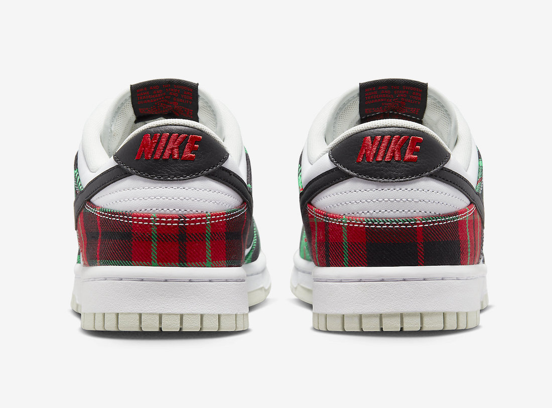 Nike Dunk Low Plaid Tartan DV0827-100 Release Date On-Feet