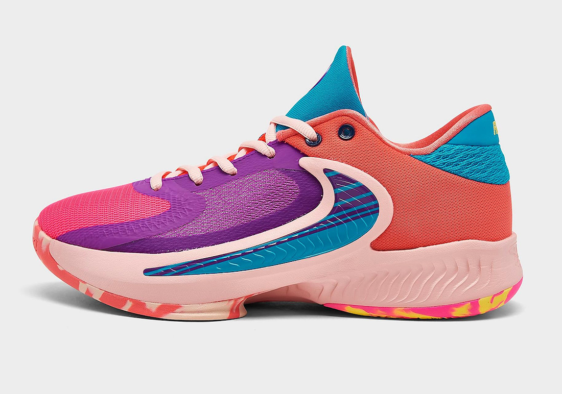 Nike Zoom Freak 4 Vivid Purple Laser Blue Hyper Pink DQ3824-500 Release Date