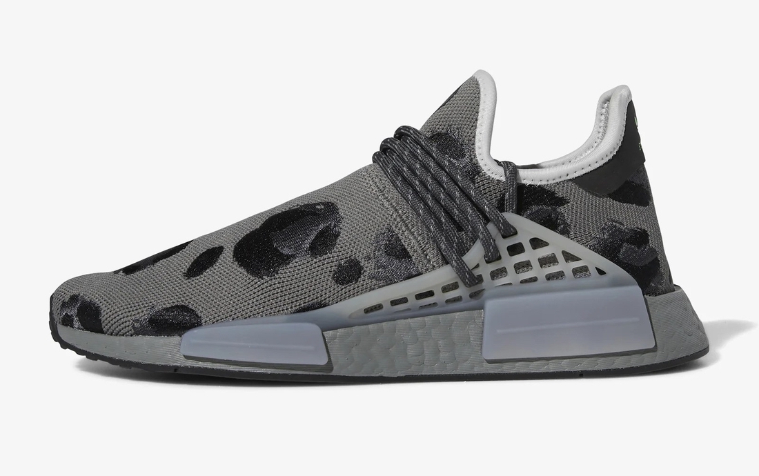 Pharrell adidas NMD Hu Animal Print Grey ID1531 Release Date