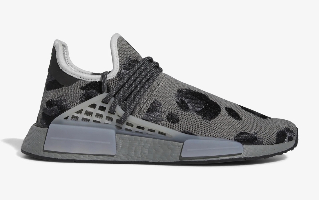 Pharrell adidas NMD Hu Animal Print Grey ID1531 Release Date