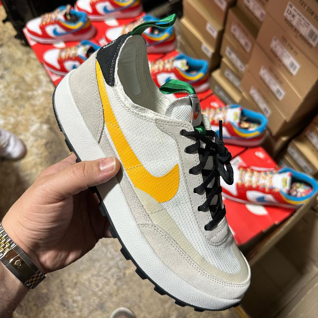 Tom Sachs NikeCraft General Purpose Shoe White Yellow Release Date