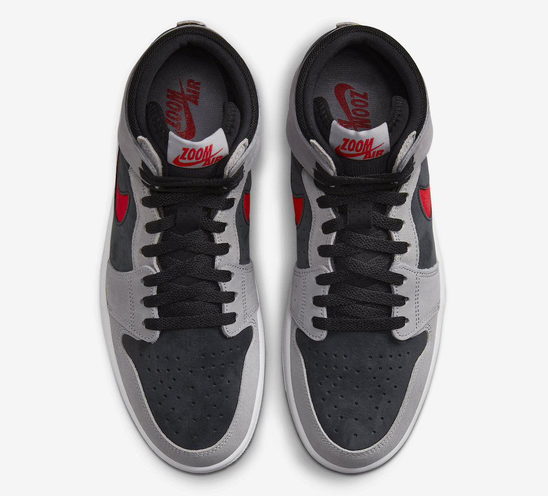 Air Jordan 1 High Zoom CMFT 2 Black Fire Red Cement Grey White DV1307-060 Release Date