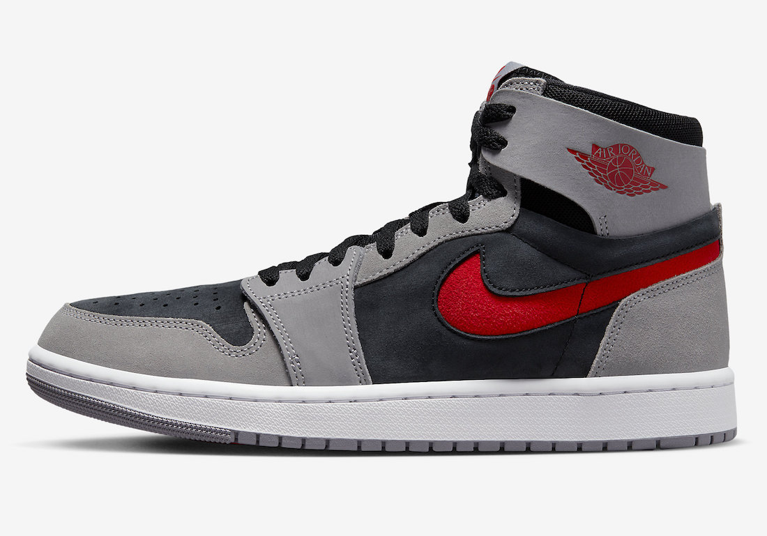 Air Jordan 1 High Zoom CMFT 2 Black Fire Red Cement Grey White DV1307-060 Release Date