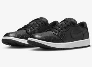 Air Jordan 1 Low Golf “Black Croc” 将于2023年上市