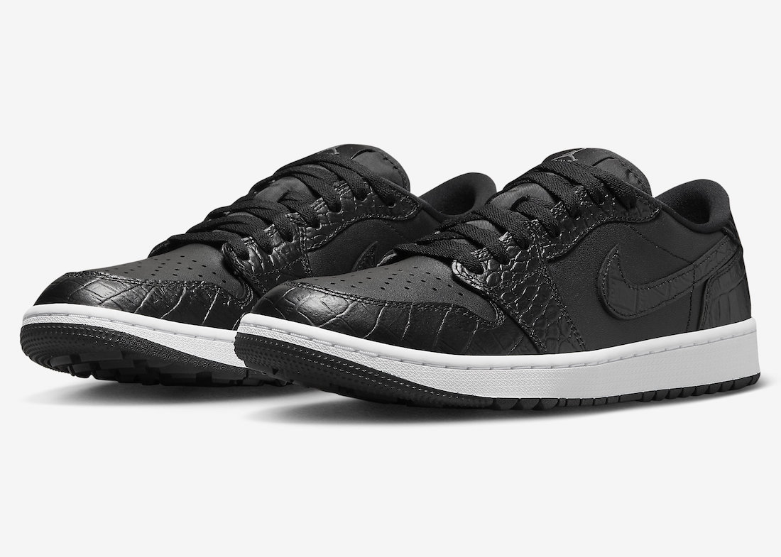 Air Jordan 1 Low Golf Black Croc DD9315-003 Release Date