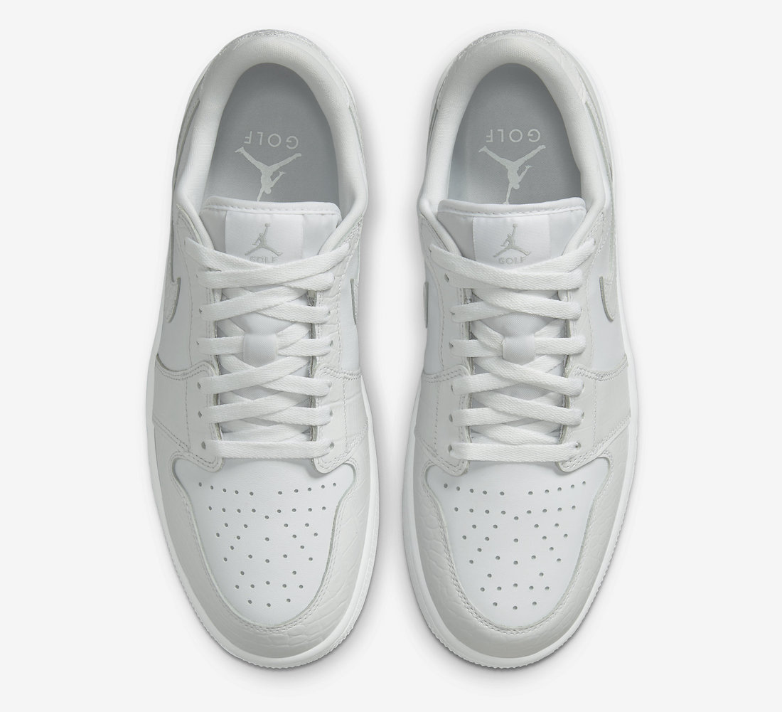 Air Jordan 1 Low Golf White Croc DD9315-110 Release Date