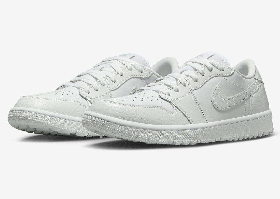 Air Jordan 1 Low Golf White Croc DD9315-110 Release Date