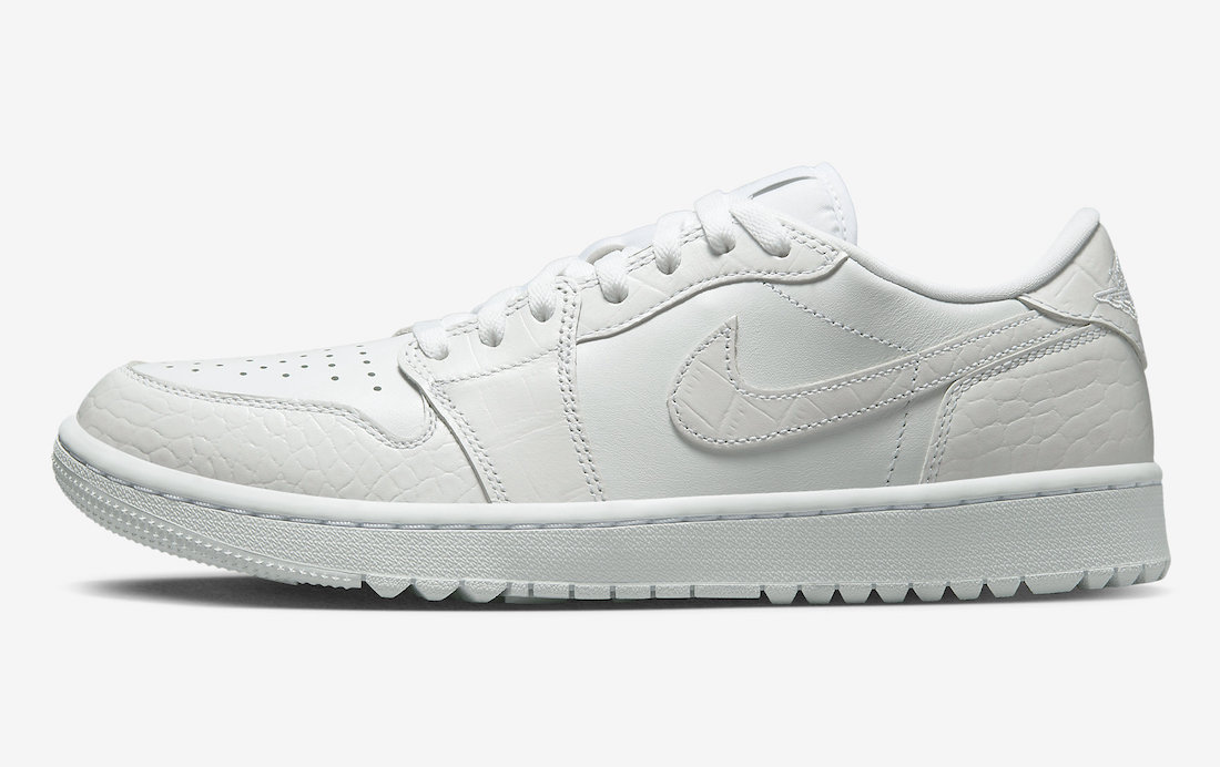 Air Jordan 1 Low Golf White Croc DD9315-110 Release Date