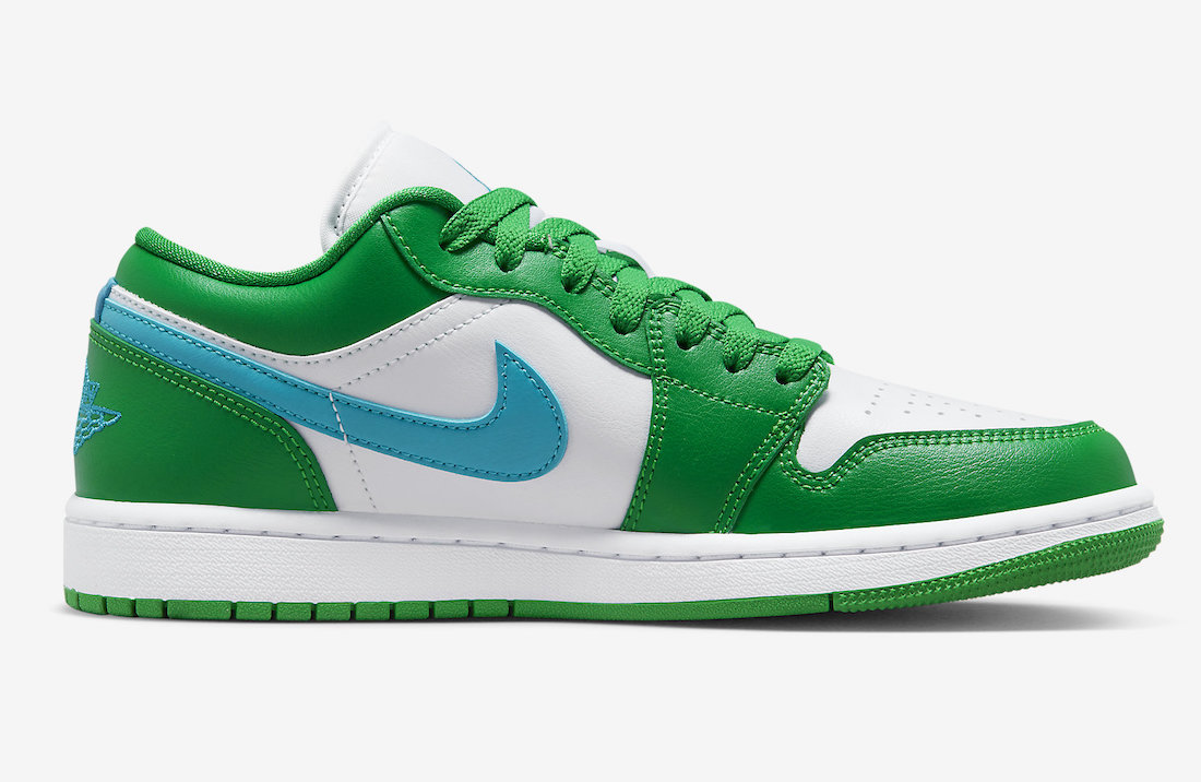 Air Jordan 1 Low Lucky Green Aquatone DC0774-304 Release Date